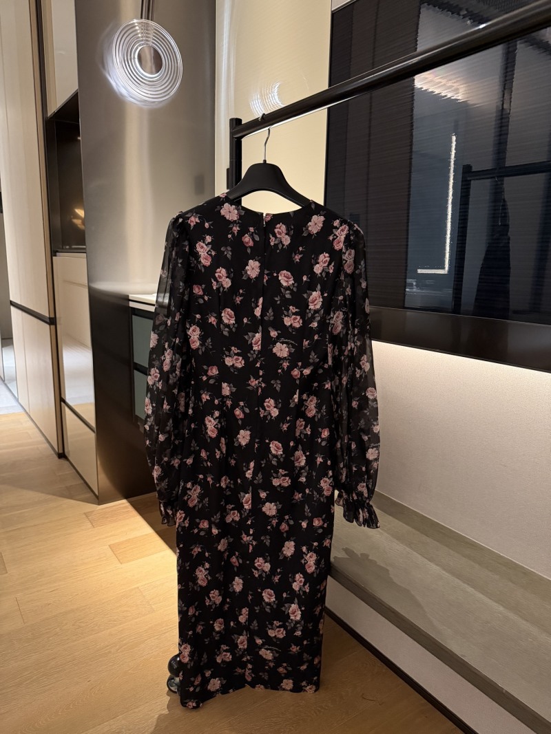 Повседневное платье с цветочным принтом Dolce & Gabbana