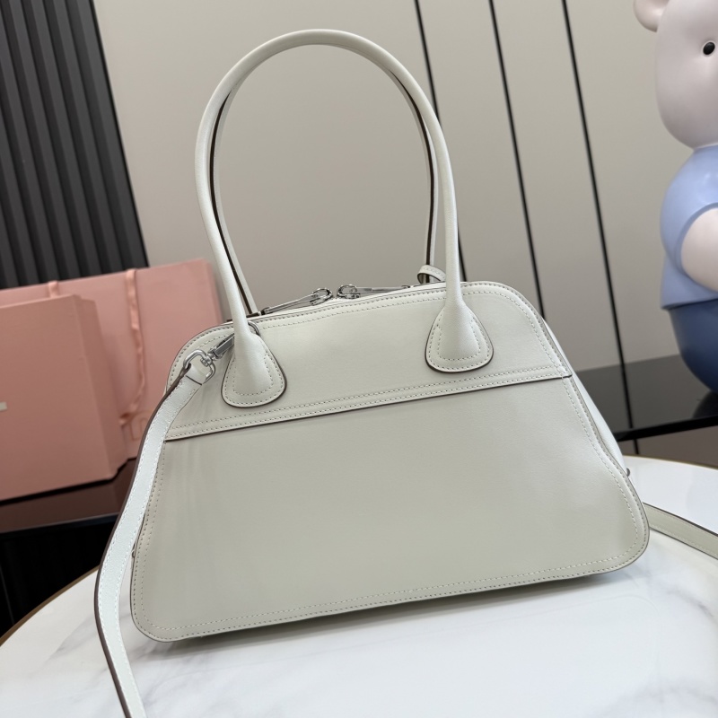 Сумка Miu Miu белая с логотипом