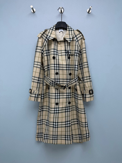 Классическое пальто Burberry в клетку