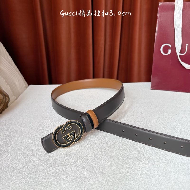 Двусторонний кожаный ремень GG Marmont Gucci