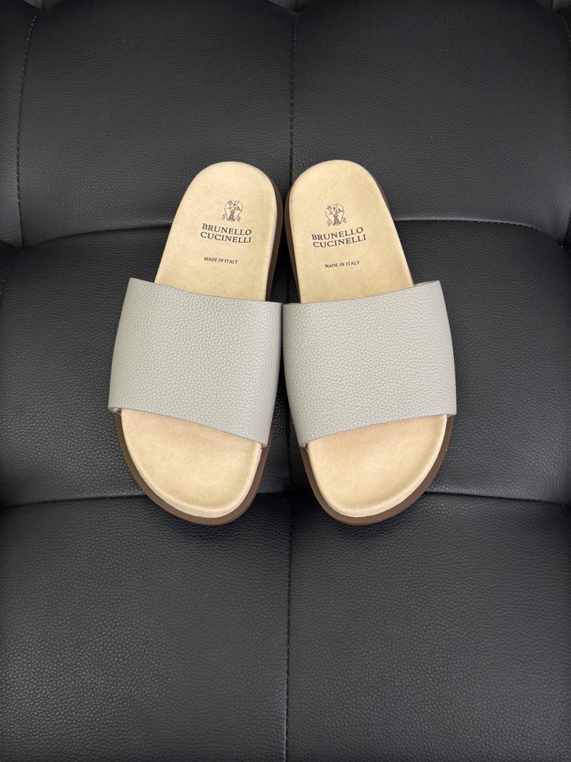 Шлёпанцы Brunello Cucinelli из натуральной кожи