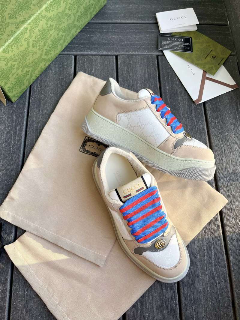 Женские кроссовки Gucci с утолщенной подошвой