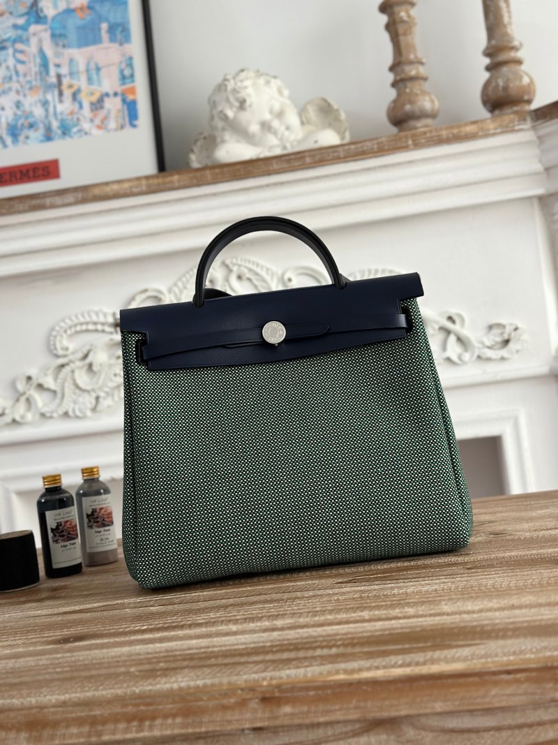 Сумка Herbag с кожаной окантовкой Hermès