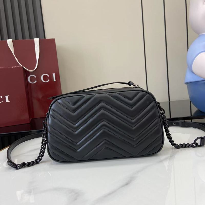 Черная сумка-бумажник Gucci с логотипом GG