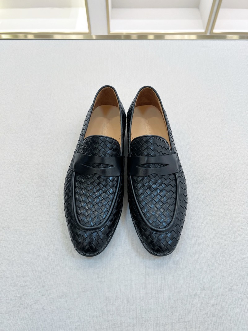 Боттега Венета мужские плетеные лоферы из кожи Bottega Veneta