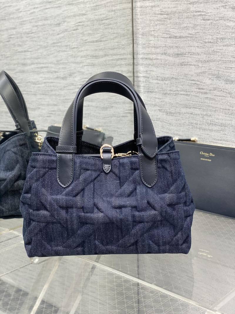 Сумка Dior Toujours из денима с логотипом