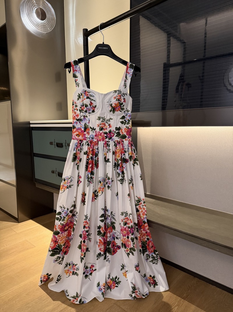 Повседневное платье с принтом Dolce & Gabbana