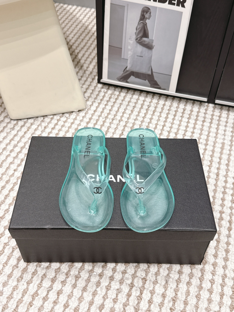 Женские прозрачные босоножки Chanel