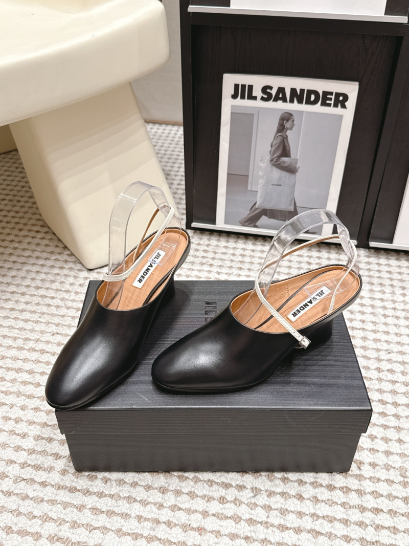Женские сабо Jil Sander из натуральной кожи