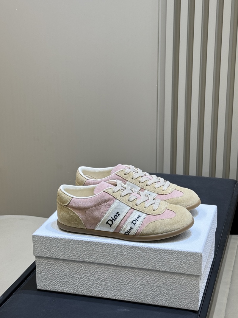 Кроссовки Dior B23 розово-бежевые