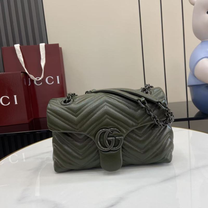 Сумка Gucci Marmont оливковая
