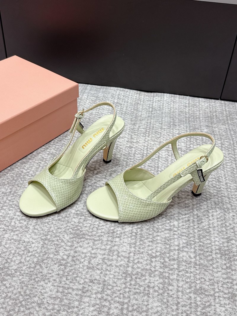 Мюли женские Miu Miu с отделкой