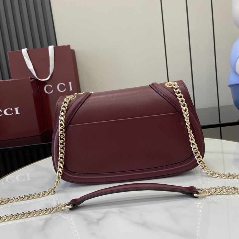 Сумка Gucci бордовая с цепочкой