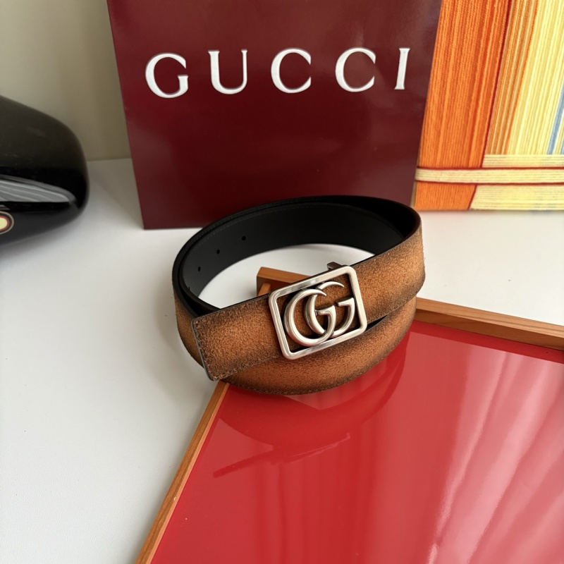 Кожаный ремень GG Marmont с квадратной пряжкой Gucci