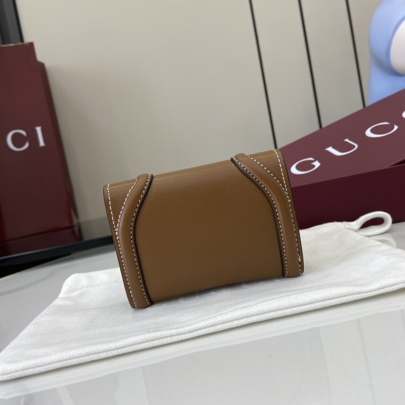 Портмоне Gucci коричневое с логотипом GG