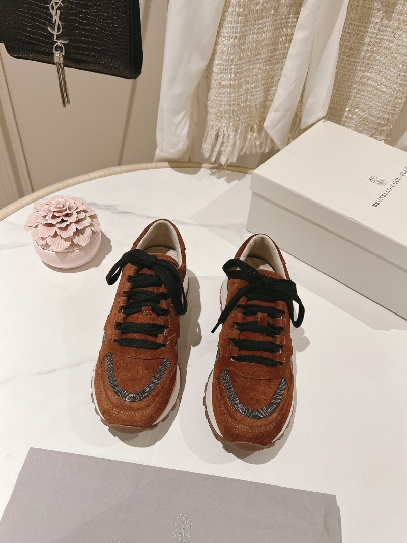 Brunello Cucinelli Женские кроссовки из замши