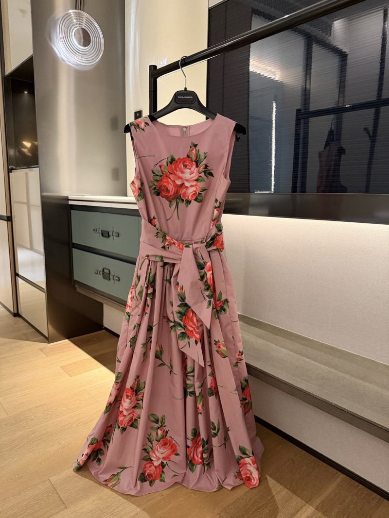 Повседневное платье с цветочным принтом Dolce & Gabbana