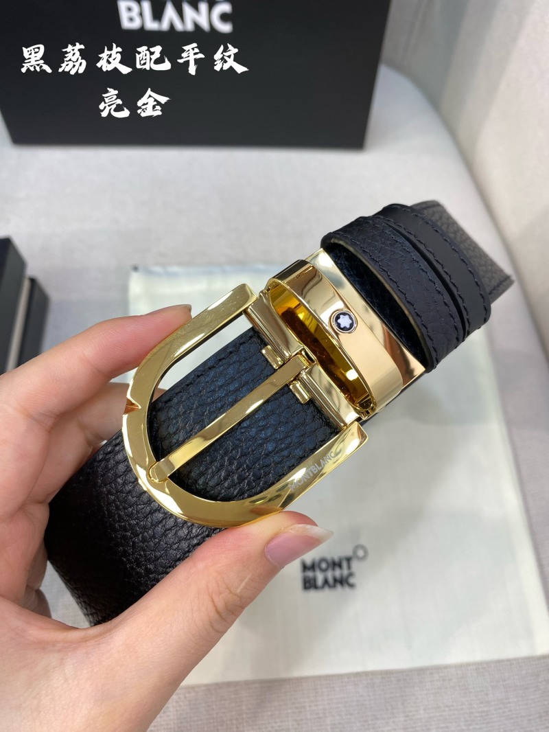 Двусторонний кожаный ремень Montblanc