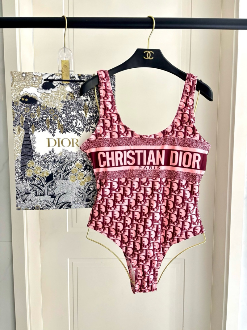 Купальник женский закрытый с принтом Dior
