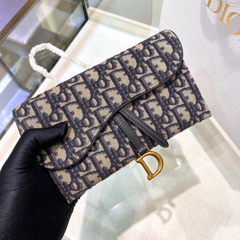 Женская сумка в форме седла с цепочкой и принтом Dior