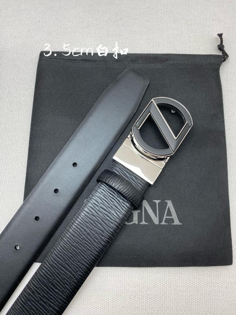 Ремень мужской из натуральной кожи с автоматической пряжкой Zegna