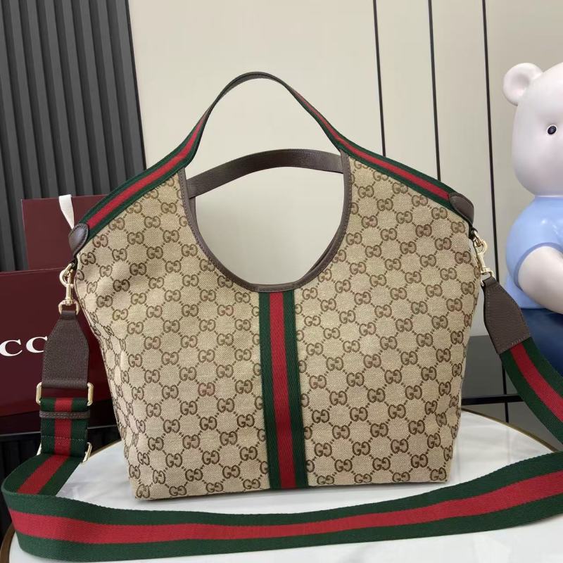 Сумка Gucci с принтом GG и кошельком
