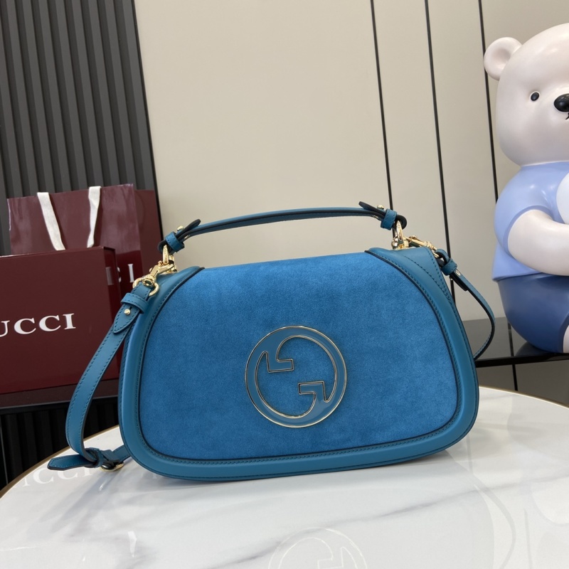 Сумка Gucci синяя с логотипом