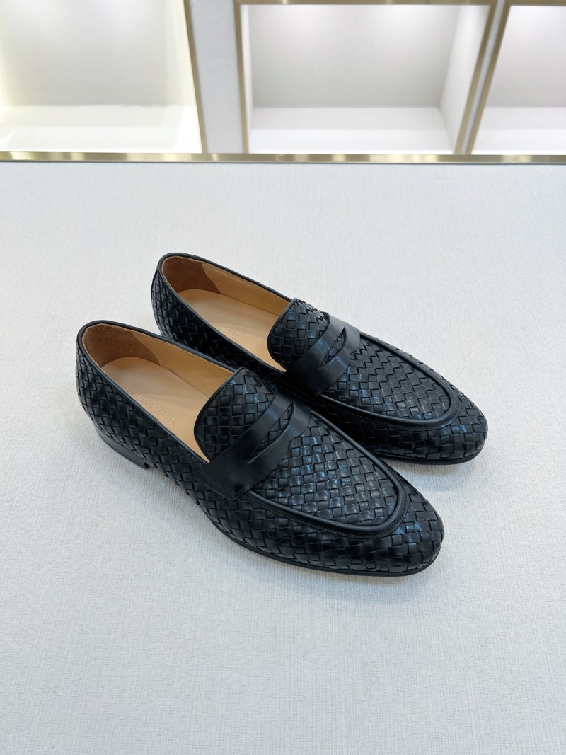 Боттега Венета мужские плетеные лоферы из кожи Bottega Veneta