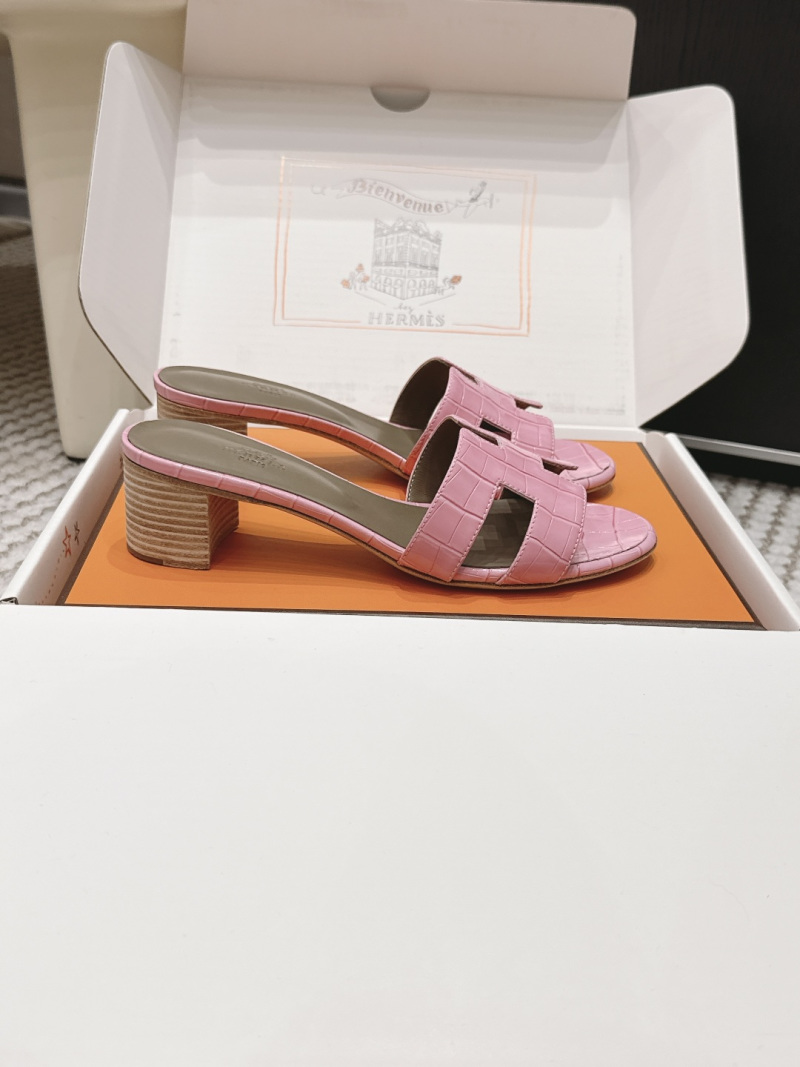 Женские мюли с пряжкой H Hermès