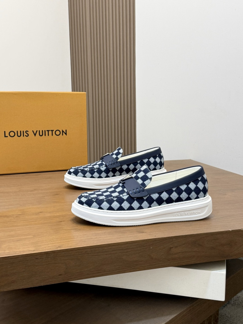 Мужские слипоны с клетчатым узором Louis Vuitton