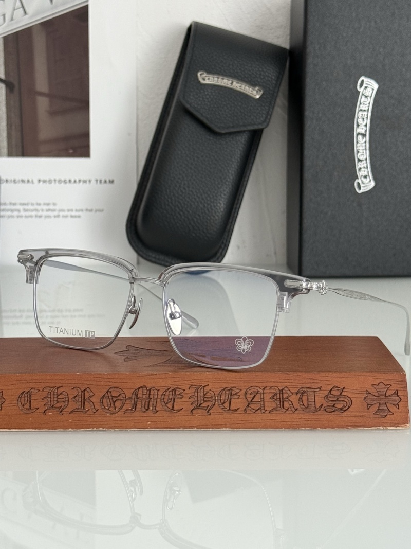 Очки Chrome Hearts титановые полублоковые CH8342