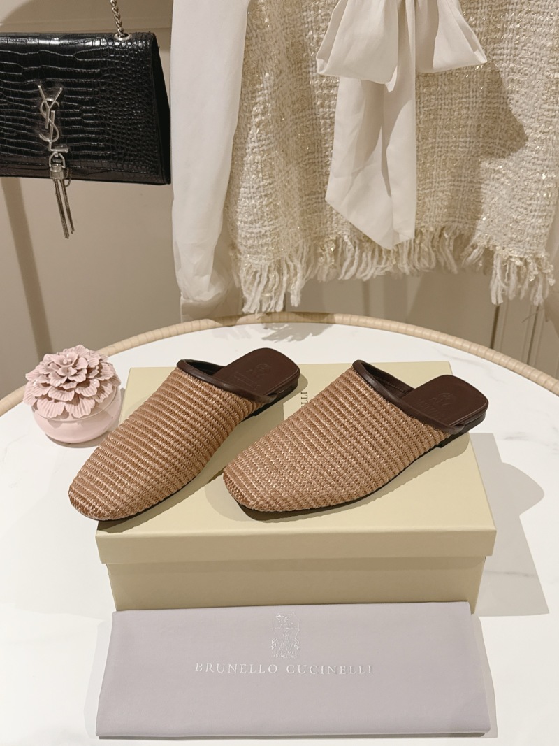 Женские плетеные сабо Brunello Cucinelli