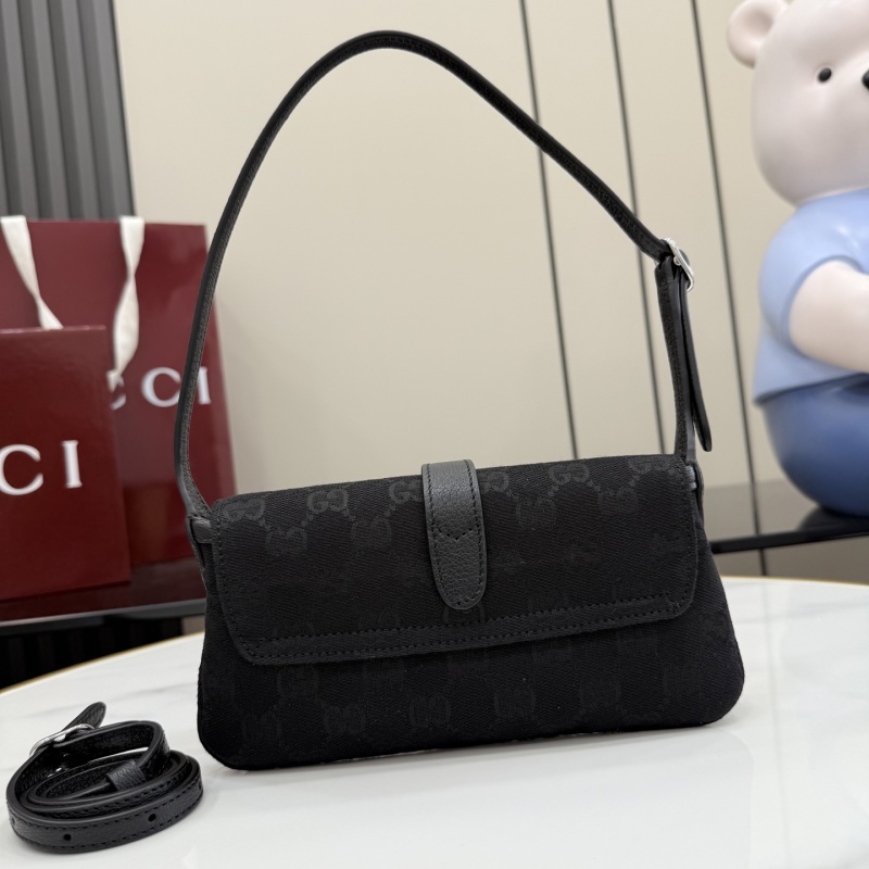 Черная сумка Gucci с монограммой