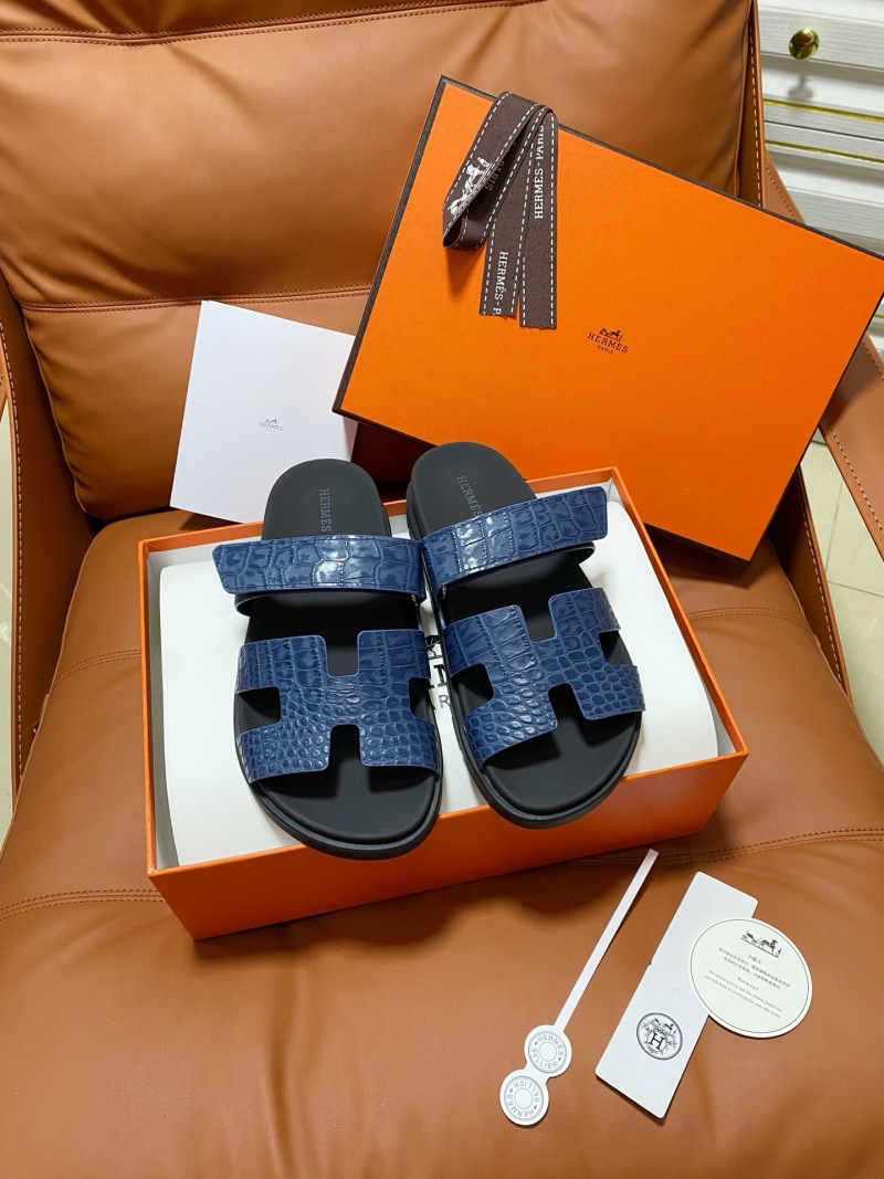Шлёпанцы с двумя ремешками Hermès