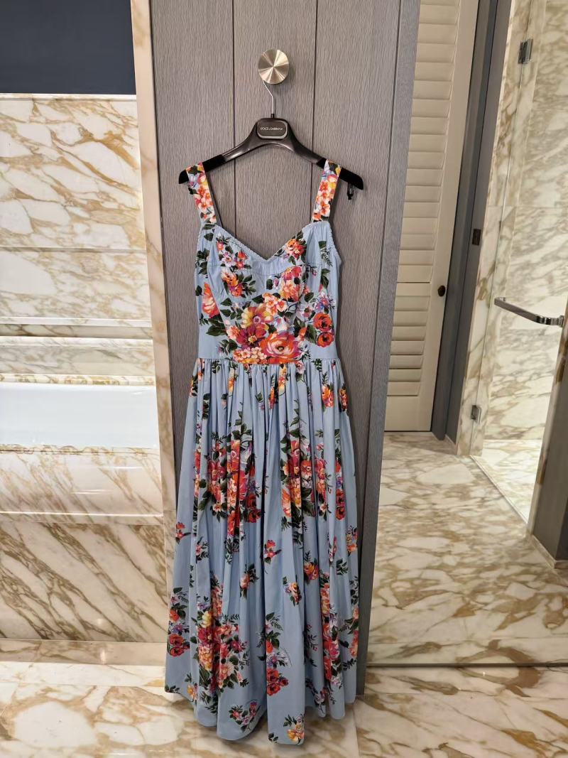 Повседневное платье с цветочным принтом Dolce & Gabbana