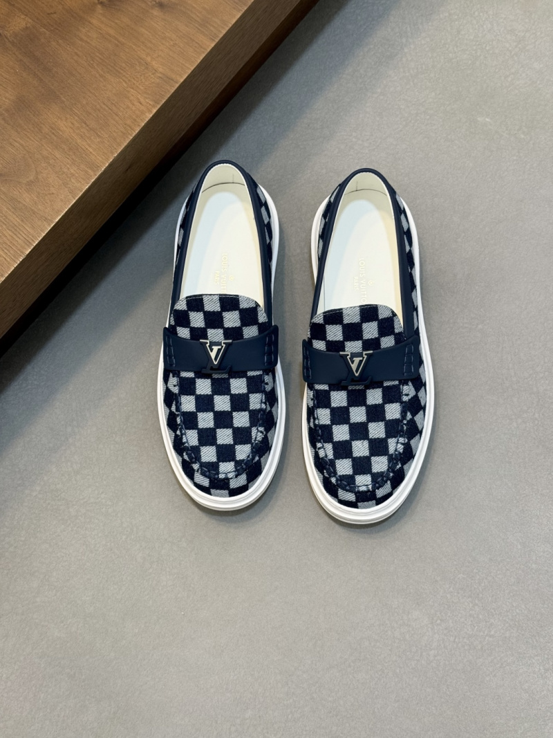 Мужские слипоны с клетчатым узором Louis Vuitton