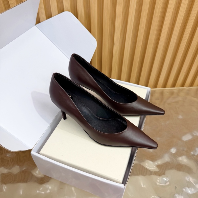Женские мюли на высоком каблуке из натуральной кожи Saint Laurent