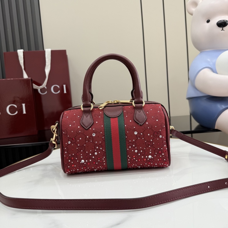 Сумка Gucci с кристаллами и классической полосой