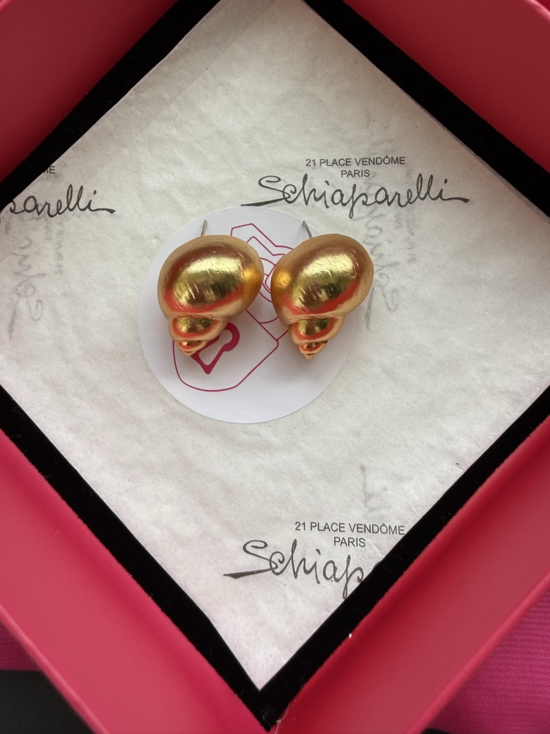 Серьги в форме улитки Schiaparelli