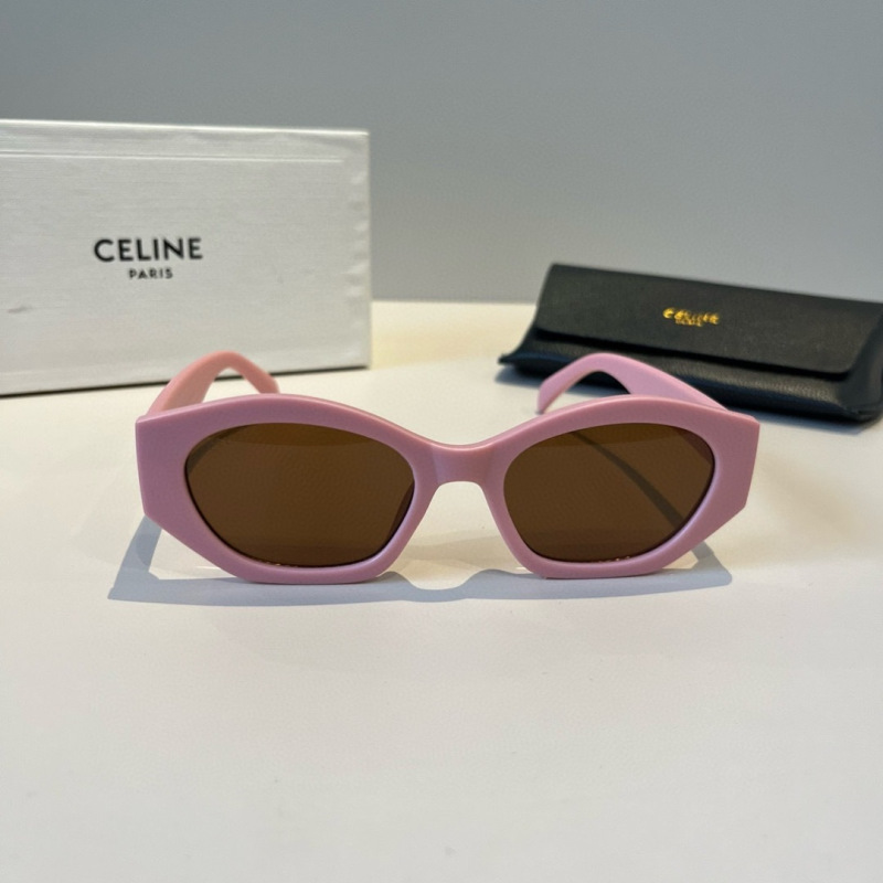 Солнцезащитные очки Celine пудровые