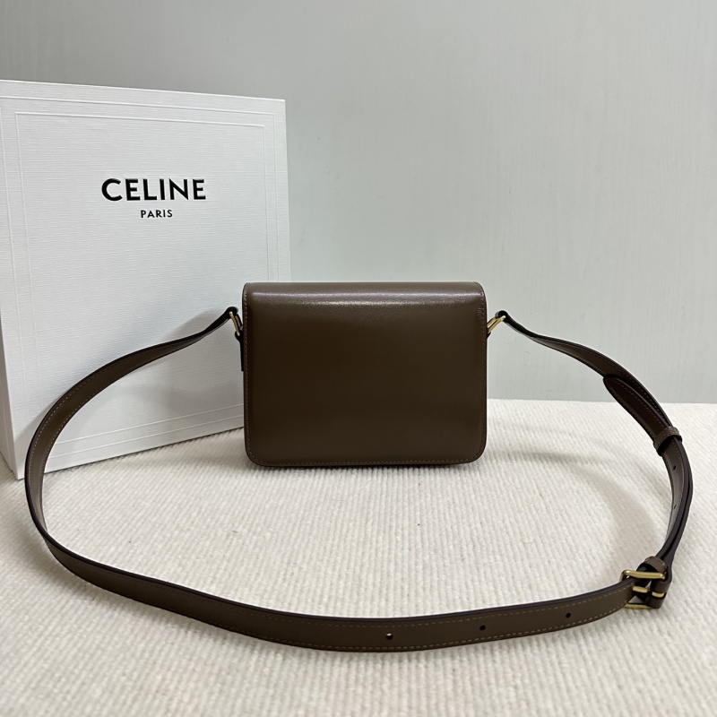Сумка Celine Mini Triomphe коричневая