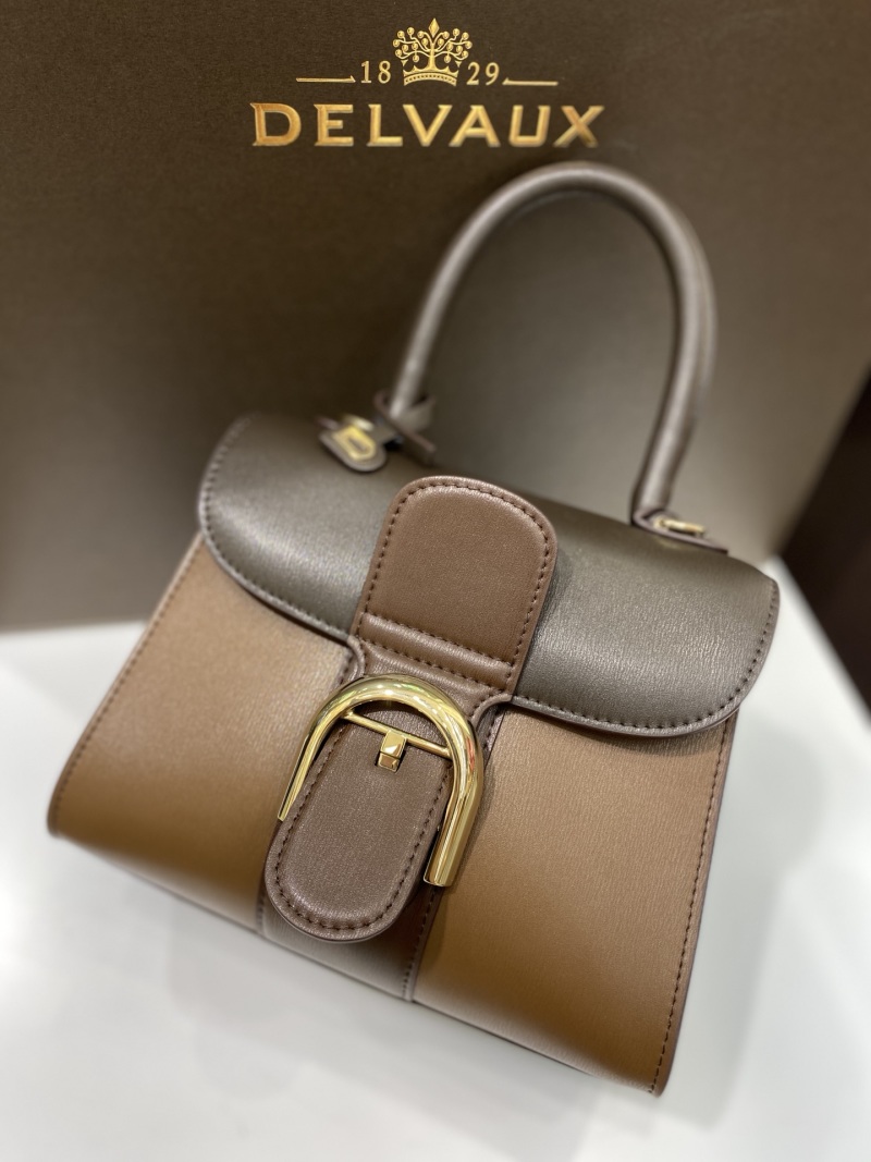Сумка Delvaux коричневая с фурнитурой