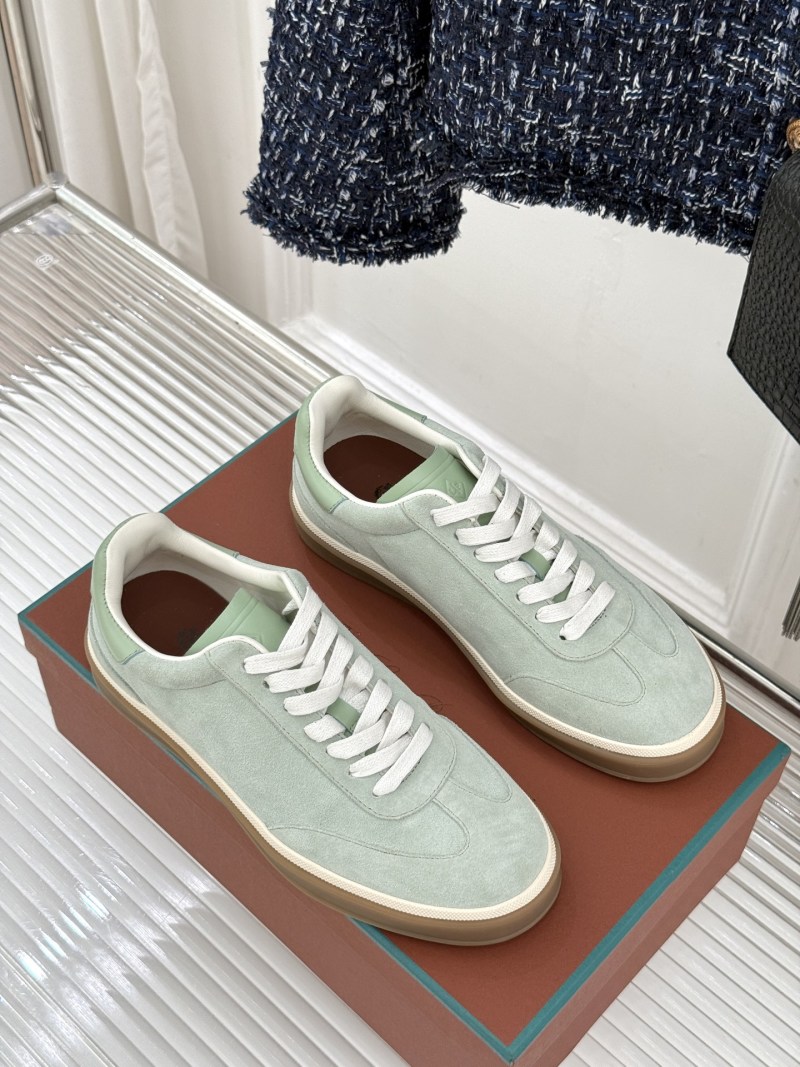 Кроссовки Loro Piana Style Tennis Walk, светло-зеленые