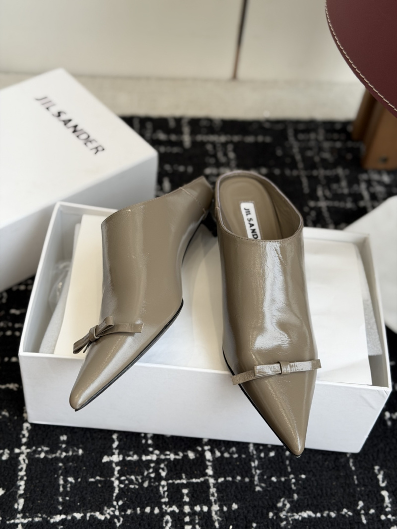 Сабо женское Jil Sander с бантом на носке