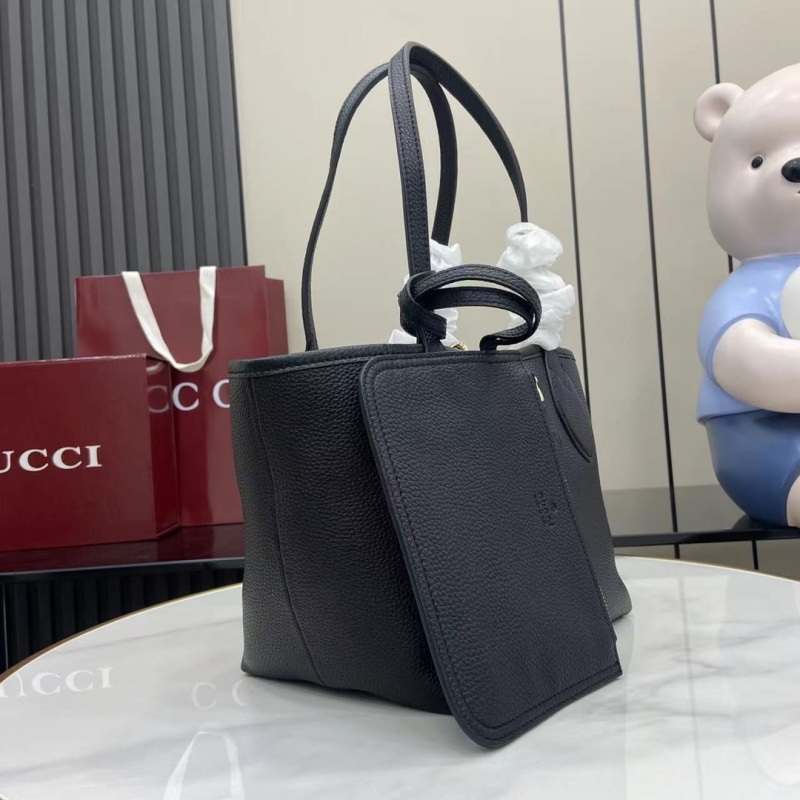 Черная сумка-тоут Gucci с кошельком