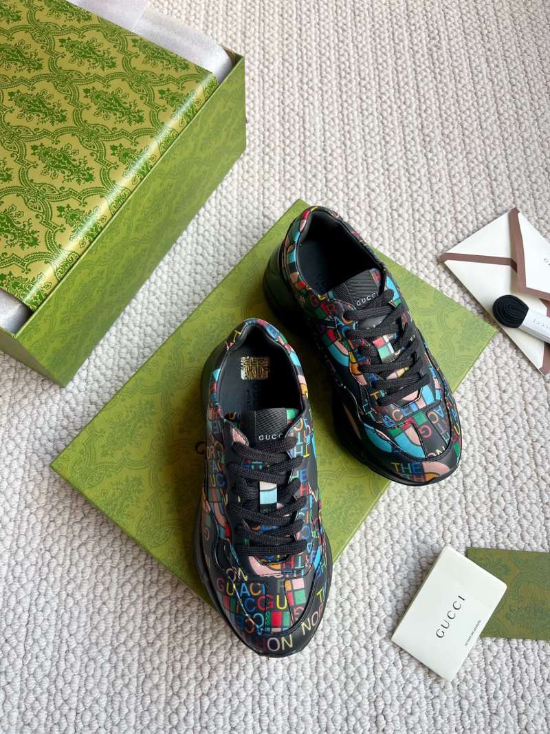 Кроссовки Gucci Dad Style с принтом