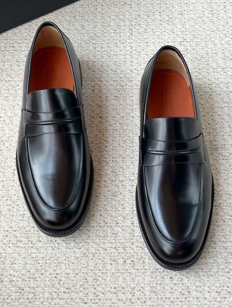 Мужские мокасины из натуральной кожи Zegna