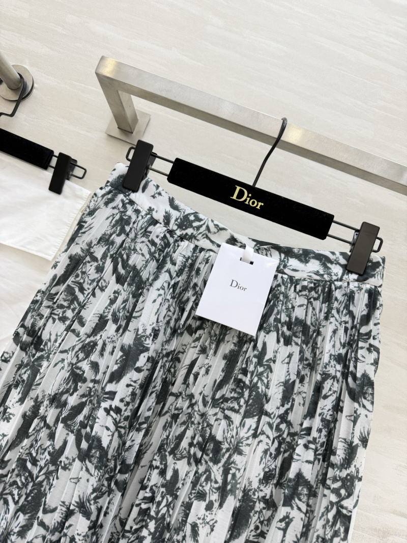 Плиссированная юбка Dior с цветочным принтом
