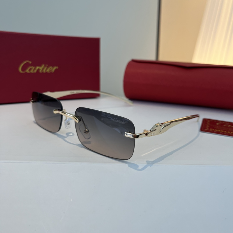 Солнечные очки без оправы Cartier