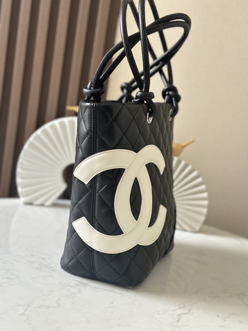 Женская сумка-тоут с логотипом Чёрный/Белый Chanel